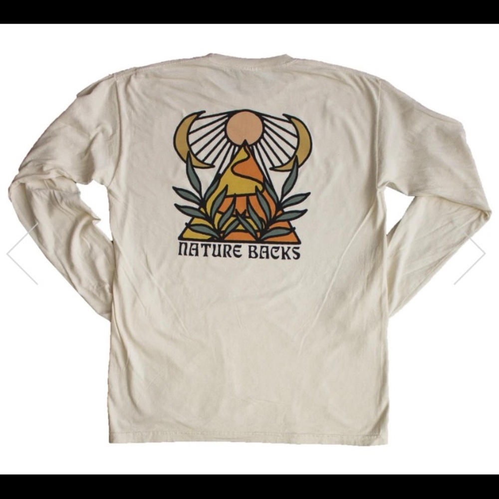 Nature Backs long sleeve t-shirt size L Large